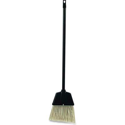 Genuine Joe Lobby Dust Pan Broom, Plastic, Black, GJO02408