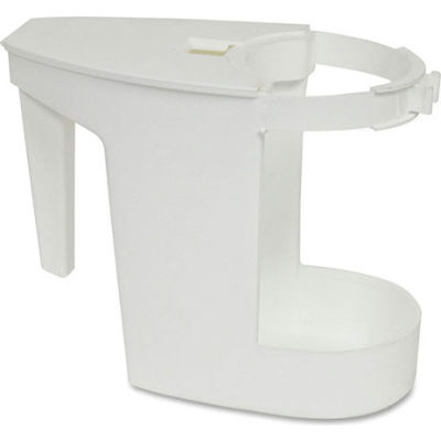 Genuine Joe Toilet Bowl Mop Caddy, White - GJO85121