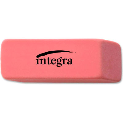 Integra™ Pencil Eraser, Beveled End, Medium, 4/5"x2"x2/5", Pink