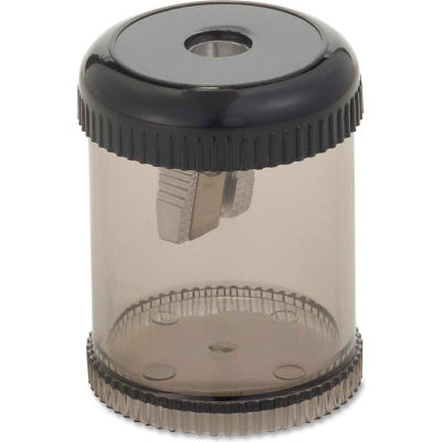 Integra™ Pencil Sharpener, Single Hole, Plastic, 1-7/8", Smoke/Black