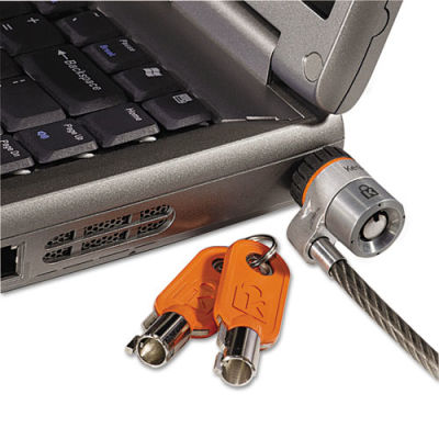 Kensington® 64068 MicroSaver® Keyed Laptop Lock with 6 ft. Cable, Black/Gray