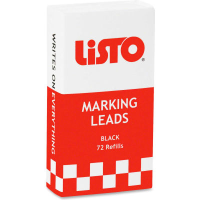 Listo Marking Pencil Refill, Red, 12/Box