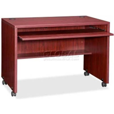 Lorell® Computer Workstation - 41-3/8"W x 23-5/8"D x 29-1/2"H - Mahogany - Essentials Series