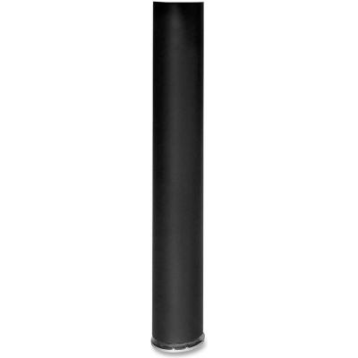 Lorell® Peninsula Post - 3-1/2" Dia. x 28-1/2"H - Black - Essentials Series