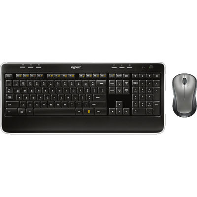 Logitech 920-002553 MK520 Full-Size Wireless Keyboard and Mouse Combo, Black