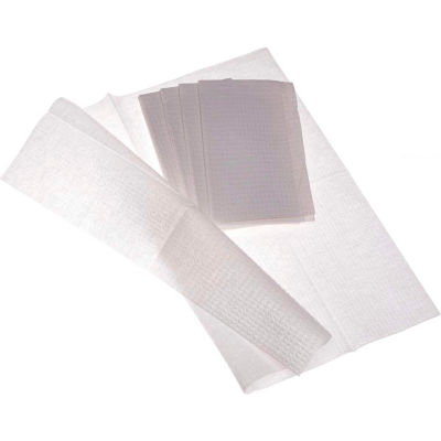 Medline 2-Ply Tissue/Poly Professional Towels, 13"W x 18"L, 500/Box, White