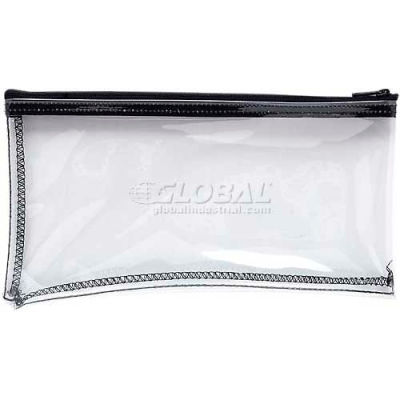 MMF Zipper Top Wallet Bag, MMF234041720, 11" Width x 6" Length, Clear