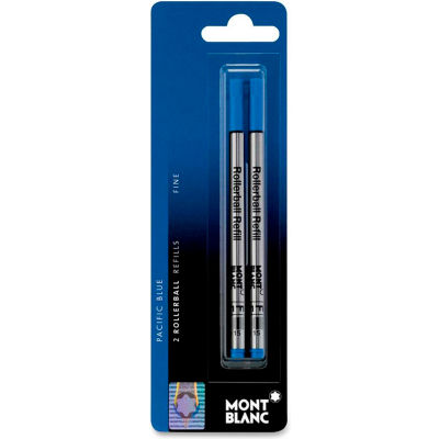MontBlanc® Rollerball Pen Refill, Blue Ink, Fine Tip, 2/Pack