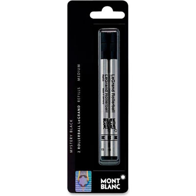 MontBlanc® Rollerball Pen Refill - For LeGrand, Black Ink, Medium Tip, 2/Pack