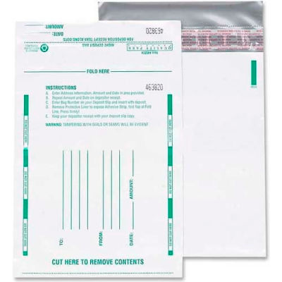 Quality Park Poly Night Deposit Bag 45228 - 10" x 13", White