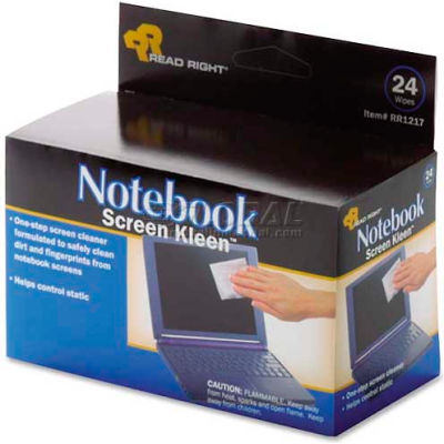 Read Right® Premoistened Screen Kleen, Lint-Free, 24/Box - REARR1217