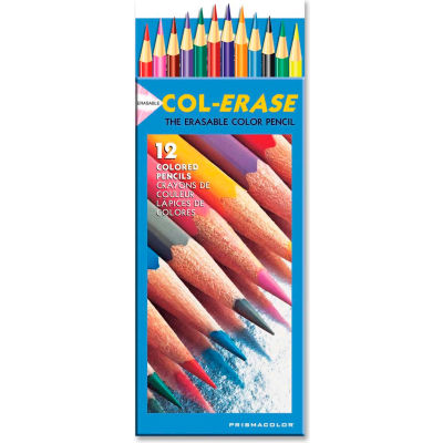 Prismacolor Col-Erase Pencils, Tuscan Red, Terracotta, Blue, Carmine Red Lead, 12/Set