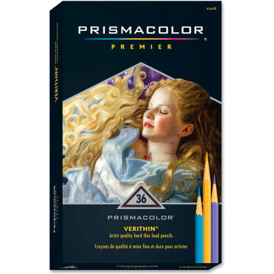 Prismacolor Verithin Colored Pencil, Assorted Lead, 36/Set