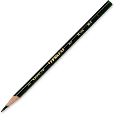 Prismacolor Premier Colored Pencil, Black Lead, Black Barrel, 12/Dozen