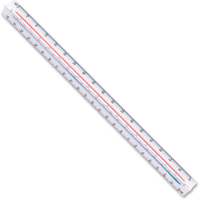 Staedtler® Plastic Engineers Triangular Scales,12", White