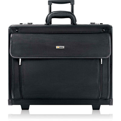 Solo® Rolling Laptop Case, PV784, 18-1/4" X 10-1/2" X 14-3/4", Polyvinyl/Polyester, Black