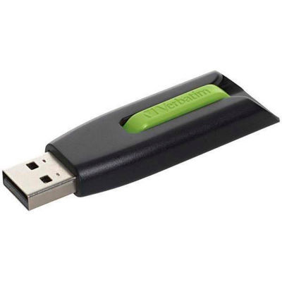 Verbatim® 49177 Store 'n' Go V3 USB 3.0 Flash Drive, 16 GB, Green