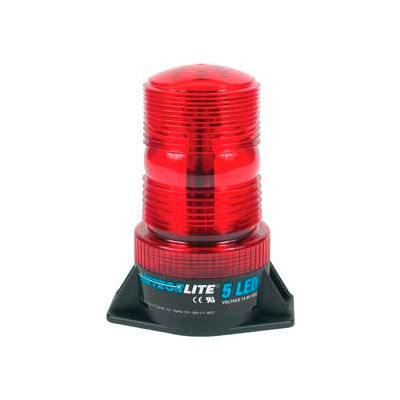 Meteorlite™ 5 High-Profile Strobe Light - 12-80V - Permanent Mount - Red - SY361005-R-LED