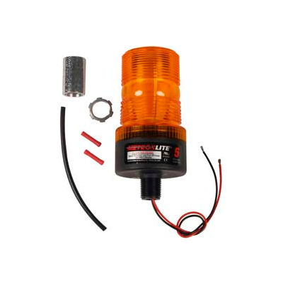 Meteorlite™ 5 High-Profile Strobe Light - 12-80 Volts - Pipe Mount - Amber - SY361005P-A-LED