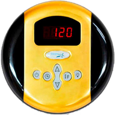 SteamSpa G-SC-200-PG Programmable Control Panel w/Presets, Polished Brass