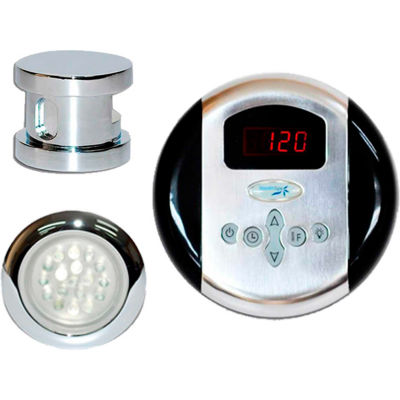 SteamSpa Indulgence INPKCH Control Kit, Polished Chrome