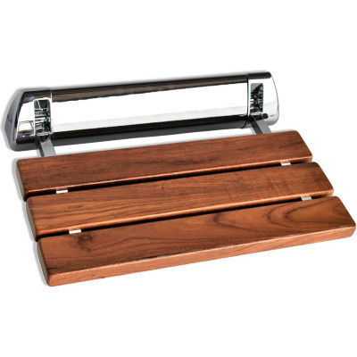 SteamSpa SS-K-CH Wall Mounted Shower Bench, in Polished Chrome