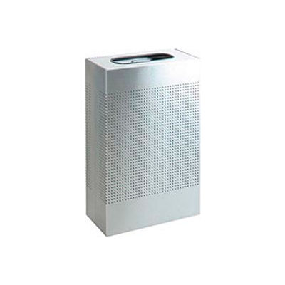 Rubbermaid® Silhouette SR14 Rectangular Open Top Receptacle w/Liner, 13 Gal - Stainless Steel