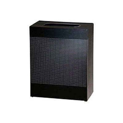 Rubbermaid® Silhouette SR18E Rectangular Open Top Container w/Plastic Liner, 22-1/2 Gal - Black