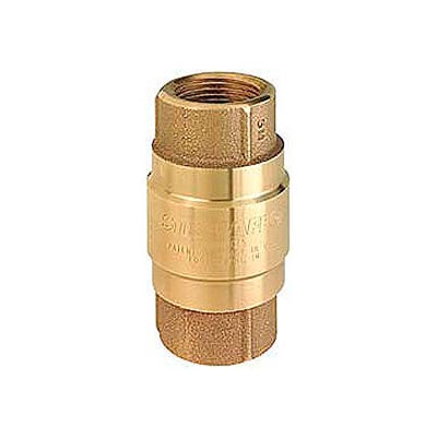 3/4" FNPT Brass Check Valve with Buna-N Rubber Poppet