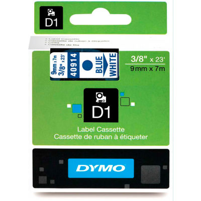 DYMO® D1 Standard Labels 3/8" Blue on White - Pkg Qty 5