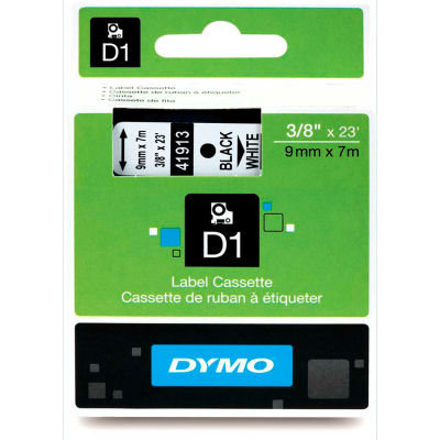 DYMO® D1 Standard Labels 3/8" Black on White