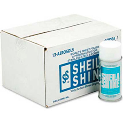 Sheila Shine Stainless Steel Cleaner & Polish, 10 oz. Aerosol Can, 12 Cans