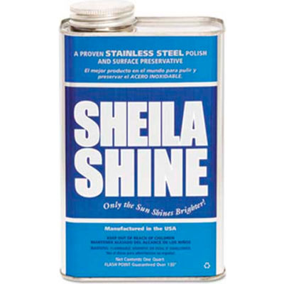 Sheila Shine Stainless Steel Cleaner & Polish, Gallon Bottle, 4 Bottles - 4