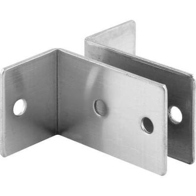 2 Piece Wall Bracket, 1"X 2-1/2"L X 1-1/2"H X 1-1/4"B, St. Stainless Steel - 650-1920 - Pkg Qty 4