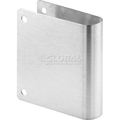 Cover Plate, Round Edge, Stainless Steel, Corner Holes Only - 650-4038-1 - Pkg Qty 6