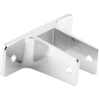 2 Ear Wall Bracket, 1-1/4", Chrome - 650-6368 - Pkg Qty 4