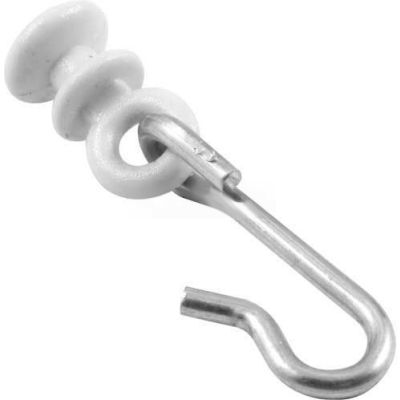 Curtain Hook, Aluminum Hook W/Nylon Guide - 650-6647 - Pkg Qty 20