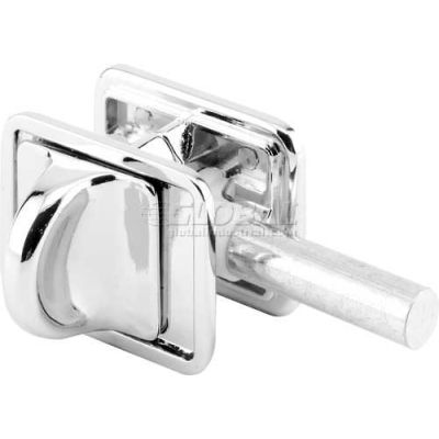 Concealed Slide Latch, W/Fasteners, Chrome - 656-6797 - Pkg Qty 2