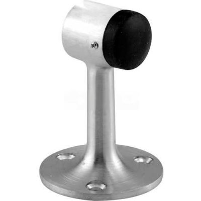 Door Floor Stop, 2-1/4" Dia, Polished Brass - 658-1019