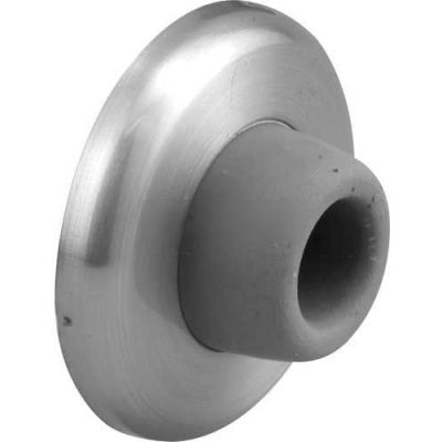 Door Stop, Wall Mount, Brushed Stainless Steel - 658-1043 - Pkg Qty 2