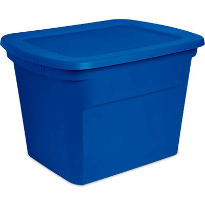 Sterilite 17311C08 Industrial Tote 18 Gallon 23-1/2" L x 18-3/8"W x 16-1/8"H Blue Morpho - Pkg Qty 8