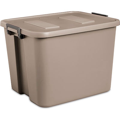 Sterilite 17426506 Industrial Latch Tote 20 Gallon 22-3/4"L x 18-1/2"W x 16-1/4"H Hazelwood - Pkg Qty 6