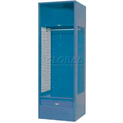Penco 6WFD22-806 Stadium® Locker With Shelf & Footlocker 24"Wx21"Dx76"H Marine Blue, All Welded