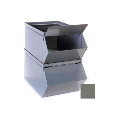 Stackbin® Removable Hopper Front Cover For 5-1/2"W x 12"D x 4-1/2"H Steel Bins, Gray