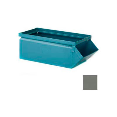 Stackbin® 5-1/2"W x 12"D x 4-1/2"H Steel Hopper Front Container, Gray