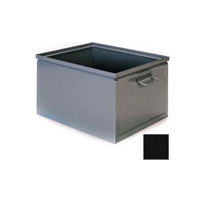 Stackbin® Steel Bin 1-2SX - 7-1/2"W x 13"D x 6"H Stackbox, Black