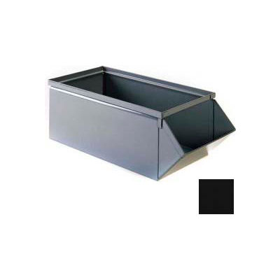 Stackbin® 12"W x 20-1/2"D x 9-1/2"H Steel Bin, Black