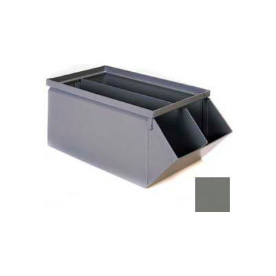 Stackbin® Removable Divider For 15"W x 24"D x 11"H Steel Bins, Gray