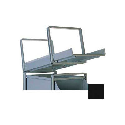Stackbin® Roller Bearing Stackrack For 18"W x 30"D x 12"H Steel Bins, Black