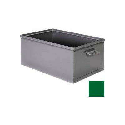Stackbin® Steel Bin 1-855 - 10"W x 16"D x 6"H Stackbox, Green